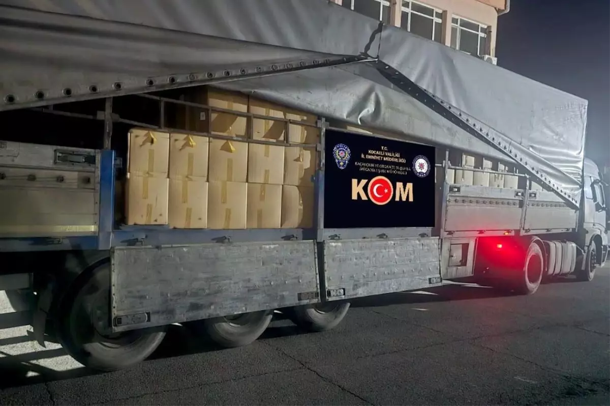 Kocaeli’nde 5 Ton Kaçak Tütün Ele Geçirildi