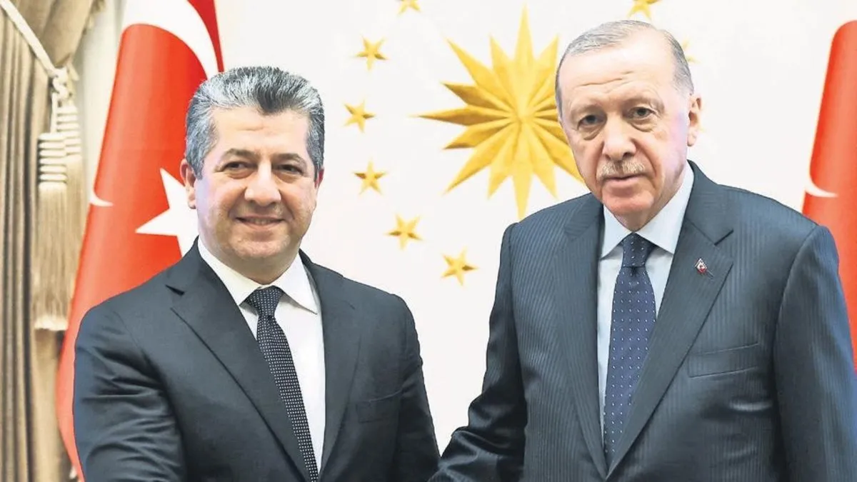 Erdoğan, Barzani’yi kabul etti